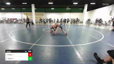 150 lbs Consi Of 64 #1 - Ian Vitalo, PA vs Zisimos Giatis, OH