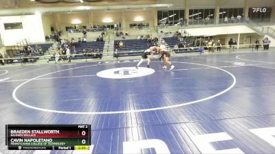 157 lbs Cons. Round 2 - Cavin Napoletano, Pennsylvania College Of Technology vs Braeden Stallworth, Baldwin Wallace