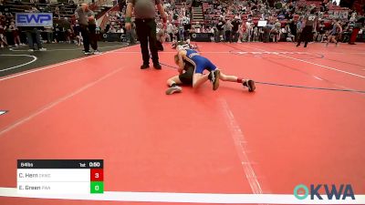 64 lbs Rr Rnd 1 - Conner Hern, Chaparral Kids Wrestling Club vs Everett Green, Perry Wrestling Academy