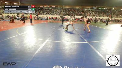 143 lbs Quarterfinal - Karter Tollison, Carl Albert JH vs Levi Wheeler, Norman North