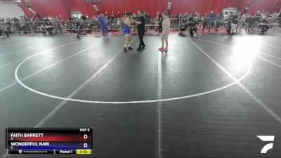 180 lbs Quarterfinal - Faith Barrett, IL vs Wonderful Naw, IL