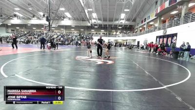 138 lbs Champ. Round 1 - Marissa Sanabria, Lindenwood University vs Josie Biffar, Morningside