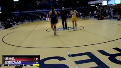 155 lbs 5th Place Match - Kimberly Carlin, Colorado Mesa University vs Mia Salas, Jarvis Christian