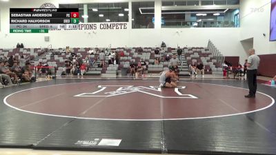 174 lbs Finals (2 Team) - Richard Halvorson, Sierra College (RED) vs Sebastian Anderson, Palomar College (RED)
