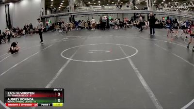 72 lbs Semis (4 Team) - Aubrey Kokinda, Revival Uprising Orange vs Zach Silverstein, Mat Warriors Black