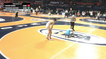 1A 113 lbs Champ. Round 1 - Brandon Gaither, Stanford (Olympia) vs Jacobi Cobbs, Belleville (Althoff Catholic)