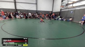 54-59 lbs Cons. Semi - Delela Cavasos, Toppenish USA Wrestling Club vs Teyah Silva, NWWC