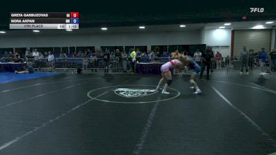 138 lbs 5th Place - Greta Garbuzovas, GA vs Nora Akpan, MN