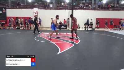 77 kg Consi Of 8 #1 - Antonio Washington, Jr., Bluff City Wrestling Club vs Guillermo Escobedo, Cal State University Bakersfield