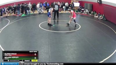 105-112 lbs Semifinal - Nevaeh Kepley, Legacy vs Aliyah Halili, Arbor View