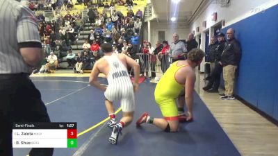 285 lbs Semifinal - Lukas Zalota, Malvern Prep vs Benjamin Shue, Bergen Catholic-NJ