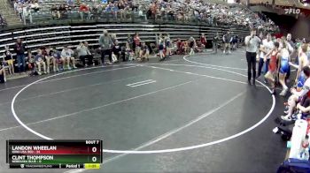85 lbs Round 3 (6 Team) - Landon Wheelan, Iowa USA Red vs Clint Thompson, Nebraska Blue