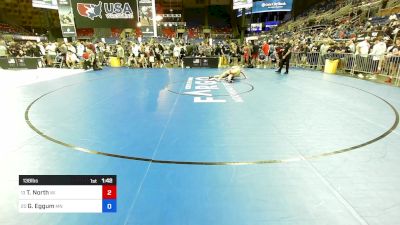 138 lbs Rnd Of 32 - Tristan North, WI vs Grayson Eggum, MN