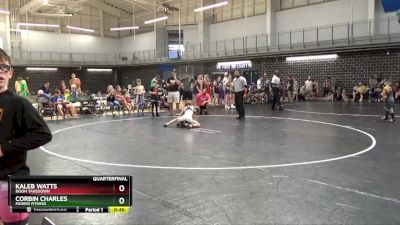 70 lbs Quarterfinal - Kaleb Watts, Bison Takedown vs Corbin Charles, Morris Fitness