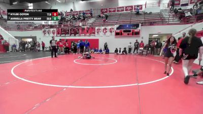 JH 102 lbs Quarterfinal - Kylee Ooton, Tuttle JH vs Avriella Pretty Bear, HARRAH JH