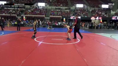 81 lbs Champ. Round 2 - Ashton Leistiko, Miles City Wrestling Club vs Jaxon Hellebrandt, Bearcats Wrestling Club Helena