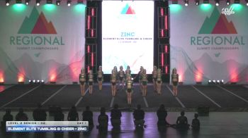 Element Elite Tumbling & Cheer - Zinc [2026 L2 Senior - D2 DAY 1] 2026 The Midwest Regional Summit