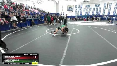 105 lbs Quarterfinal - Reighlene Valdez, Long Beach Poly vs Aubrey Sedeno, Thousand Oaks