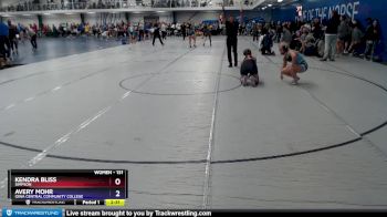 131 lbs Semifinal - Kendra Bliss, Simpson vs Avery Mohr, Iowa Central Community College