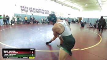 157 lbs Cons. Round 3 - Jett Johnson, Shasta College vs Paul Walker, College Of The Rewoods