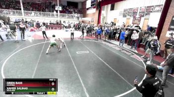 138 lbs Cons. Round 3 - Orien Bass, Hanford vs Xavier Salinas, Richland