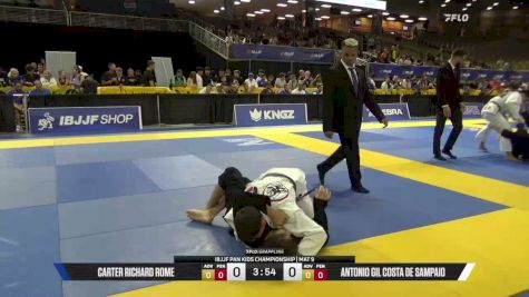 Carter Richard Rome vs Antonio Gil Costa De Sampaio 2026 Pan Kids Jiu-Jitsu IBJJF Championship