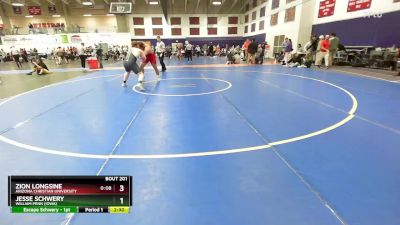 285 lbs Champ. Round 1 - Zion Longsine, Arizona Christian University vs Jesse Schwery, William Penn (Iowa)