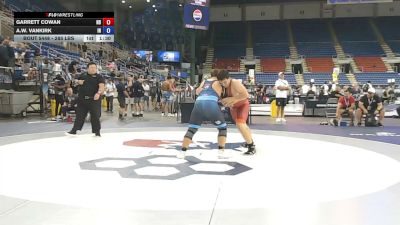 285 lbs 5th Place Match - Garrett Cowan, North Dakota vs A.W. VanKirk, Indiana