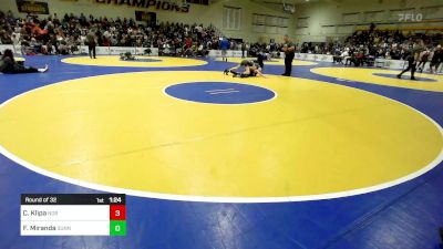 116 lbs Round Of 32 - Coleton Klipa, Norwin (PA) vs Fransisco Miranda, Sunnyside (AZ)