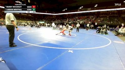 126 Class 3 lbs Quarterfinal - Manny McCauley, Warrenton vs Landon Westfall, Kearney