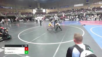 70 lbs Rr Rnd 2 - Jackson Hagerstrom, Black Fox Wrestling Academy vs Ross Leyba Lll, La Junta Wolfpack