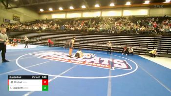 144 lbs Quarterfinal - David Wetzel, Spanish Fork vs Tymakoa (Ty) Crockett, Woods Cross