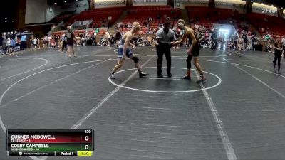 120 lbs Round 3 (6 Team) - Colby Campbell, Neighborhood vs Gunner McDowell, TB Legacy