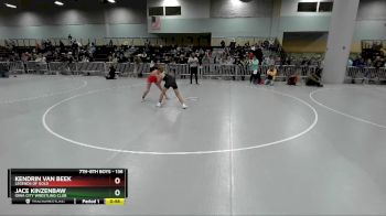 136 lbs Cons. Round 2 - Jace Kinzenbaw, Iowa City Wrestling Club vs Kendrin Van Beek, Legends Of Gold