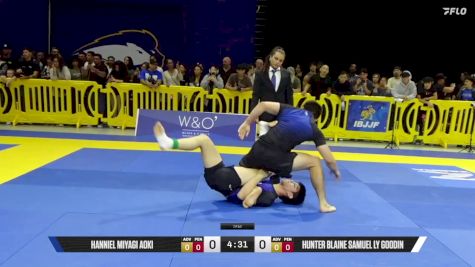 Hunter Blaine Samuel Ly Goodin vs Hanniel Miyagi Aoki 2025 Pan IBJJF Jiu-Jitsu No-Gi Championship