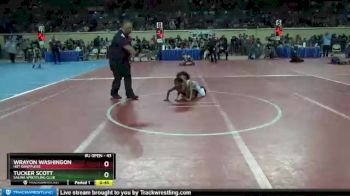43 lbs Cons. Round 2 - Wrayon Washingon, HBT Grapplers vs Tucker Scott, Salina Wrestling Club