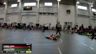 88 lbs Round 1 (6 Team) - Corbin Lorek, Killer Elite vs Mason Myers, Lake/Armory Red