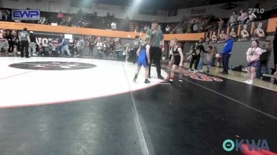 60 lbs Consi Of 8 #2 - Lincoln Hartley, ARDMORE TAKEDOWN CLUB vs Baylee Holzbaugh, Team Guthrie Wrestling