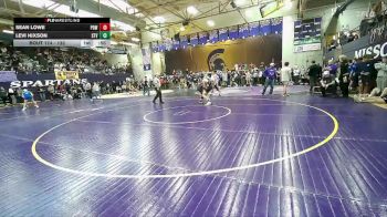 132 lbs Cons. Round 1 - Sean Lowe, Powell vs Levi Hixson, Stevensville