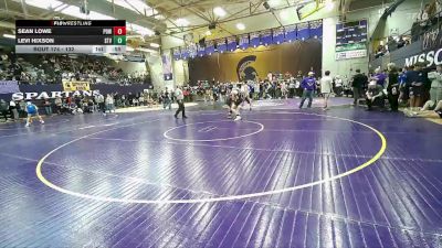 132 lbs Cons. Round 1 - Sean Lowe, Powell vs Levi Hixson, Stevensville
