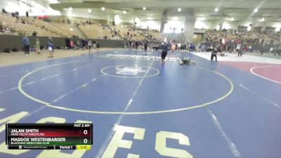 85 lbs Quarterfinal - Jalan Smith, Arab Youth Wrestling vs Maddox Westenbarger, Blackman Wrestling Club