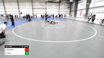 132 lbs Consolation - Aaron Simpson, PA vs Atri Feizi, CA