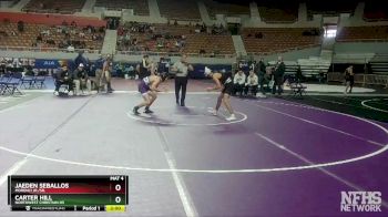 D4-120 lbs Champ. Round 1 - Jaeden Seballos, Morenci Jr./Sr. vs Carter Hill, Northwest Christian HS