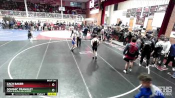 132 lbs Champ. Round 1 - Dominic Prangley, Coeur D`Alene High School vs Zach Baker, Tahoma