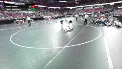 D2-144 lbs Champ. Round 1 - Isaac Briggs, Saint Croix Falls vs Trent Nabbefeld, Freedom