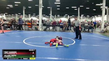 40 lbs Round 7 (10 Team) - Allana Smith, FL Scorpions vs Trey Sanders, Mat Assassins Blue