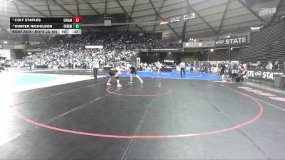 Boys 2A 165 lbs 5th Place Match - Colt Staples, Ephrata vs Hunter Nicholson, East Valley (Spokane)