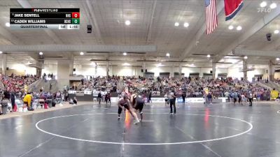 AA 215 lbs Quarterfinal - Jake Sentell, Nolensville High School vs Caden Williams, Bradley Central High School