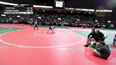 84 lbs Champ. Round 2 - Wyatt Liga, CFD2 vs Phoenix Russo, WSW1