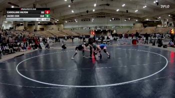 132 lbs Placement Matches (8 Team) - Carolline Hilton, Cleveland High School vs Jacee Cox, Clarksville High School